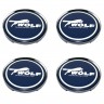 Колпачки на диски Ford Wolf 65/60/12 синий 