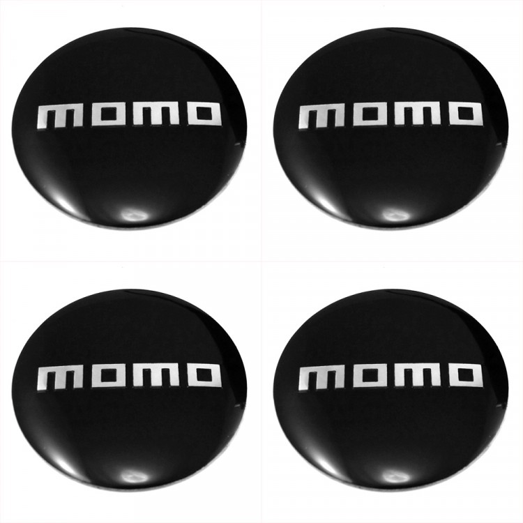 Наклейки на диски Momo 60 мм сфера черные