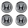 Заглушки для диска со стикером Honda (64/60/6) хром 