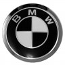 Заглушки для диска со стикером BMW (64/60/6) черный/хром