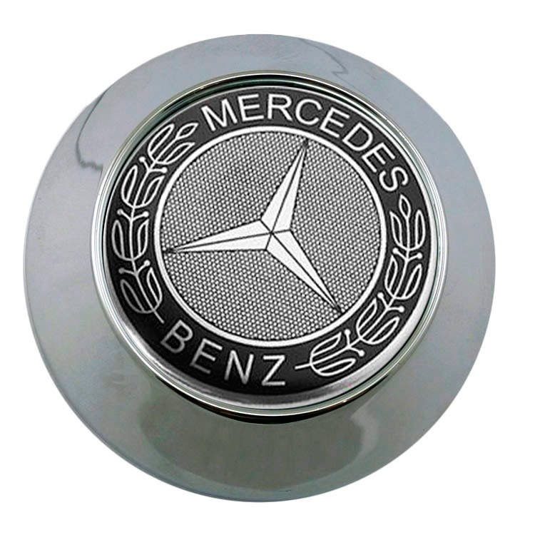 Колпачок на диски Mercedes 64/60/6 хромированный конус