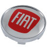 Колпачок на диски Fiat 60|56|9 хром-красный