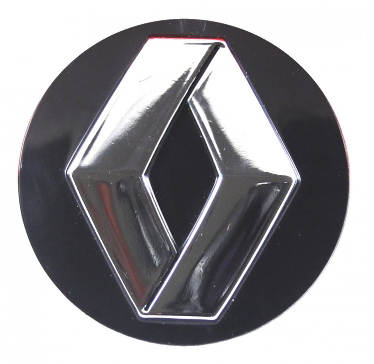 Колпачок на диски Renault 66/62/12, черный и хром