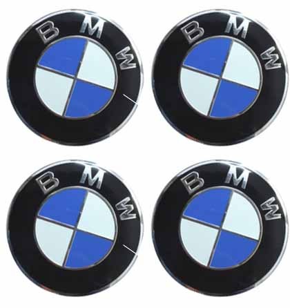Наклейки на диски BMW 90 мм сферические