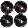 Наклейки на диски Nissan Nismo black сфера 60 мм 