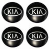 Наклейки на диски KIA сфера 56 мм черные