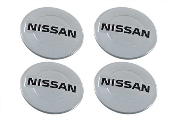 Наклейки на диски Nissan silver линза 65 мм