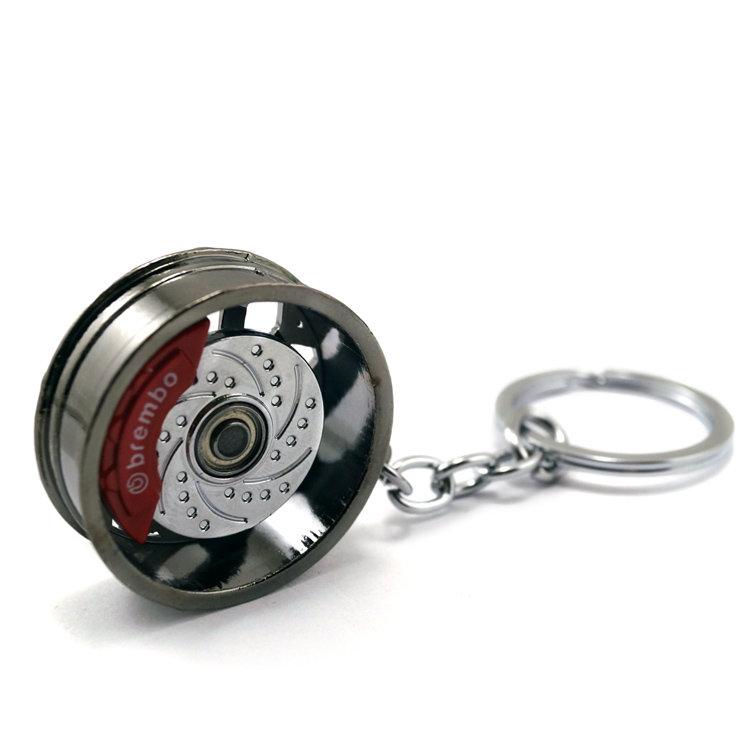 Брелок колесный диск с логотипом Brembo, цвет кварц