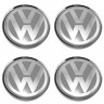 Колпачки на диски 62/56/8 со стикером Volkswagen серый