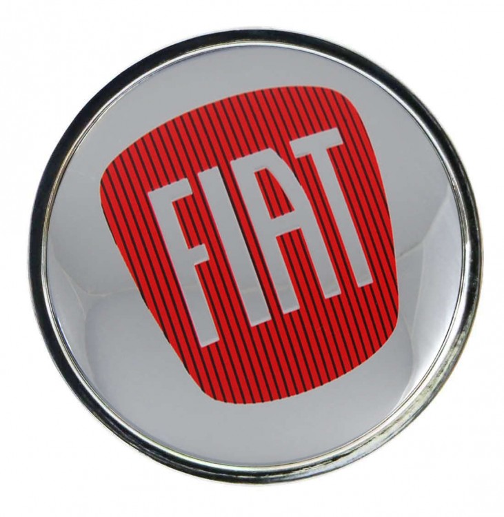 Колпачок ступицы Fiat (63/59/7) хром красный 