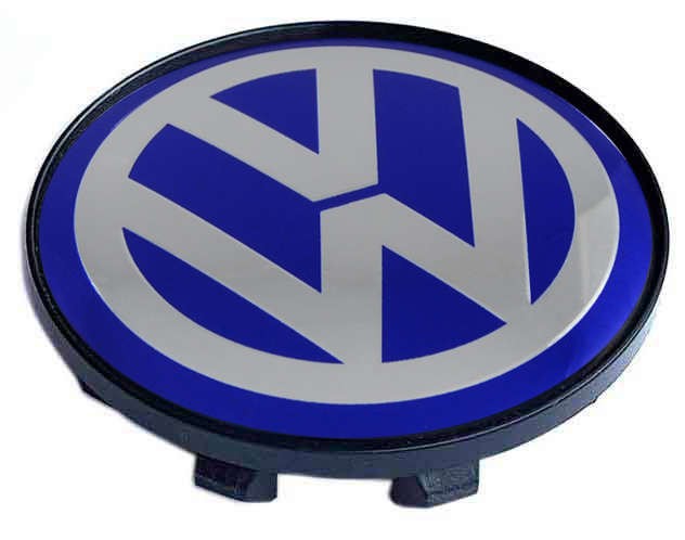 Колпачок на литые диски Volkswagen 58/50/11 хром/синий 