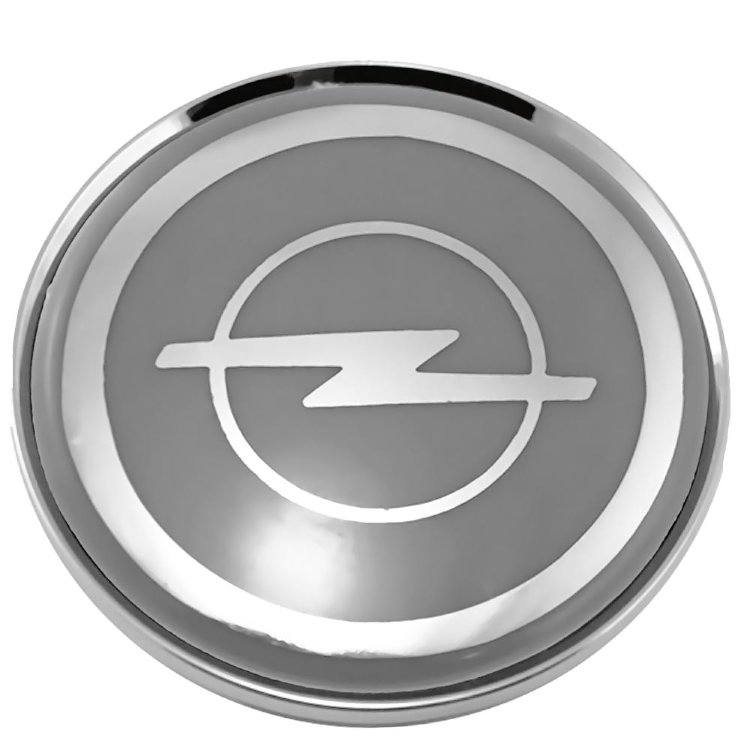 Колпачок для дисков со стикером Opel 63/58/8 серый+хром
