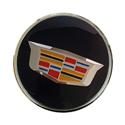 Колпачок ступицы Cadillac 63/58/8 черный с новым логотипом
