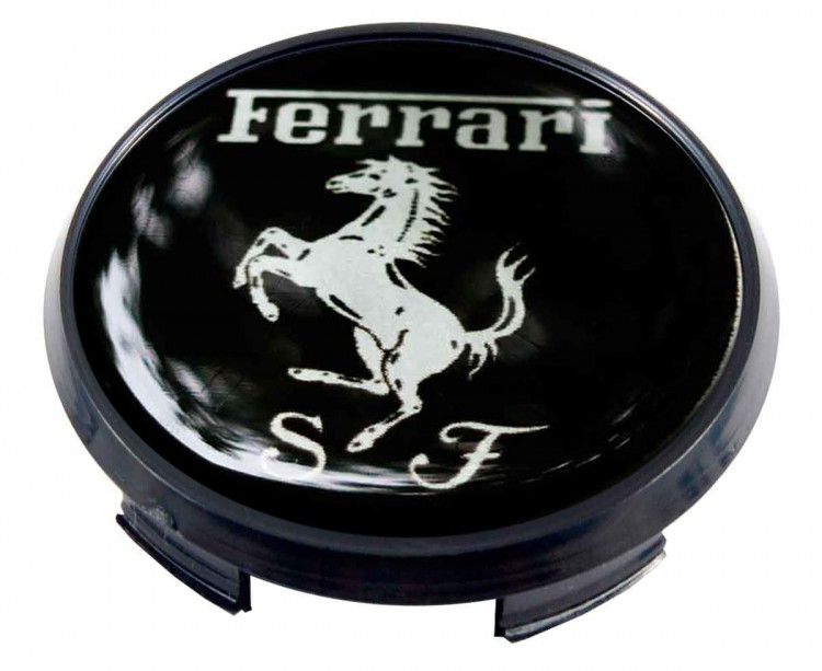 Колпачок литого диска Ferrari 63/56/10 черный
