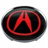 Колпачки на диски Acura 65/60/12 красный и черный