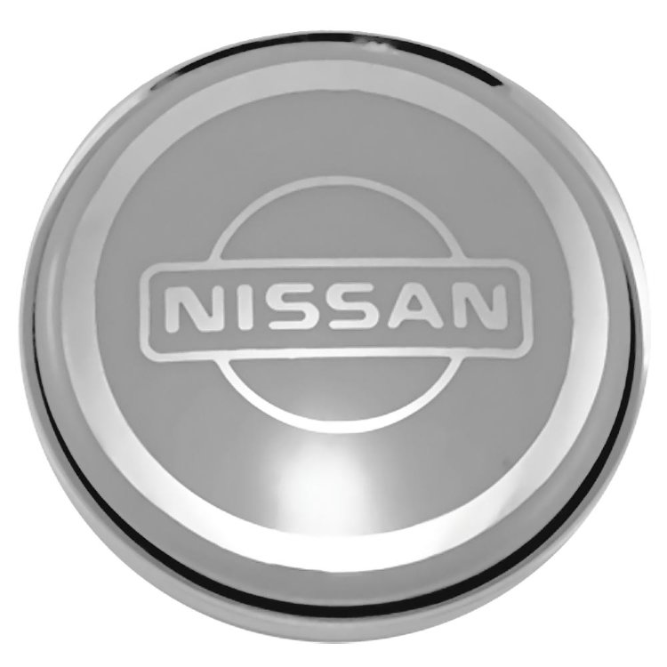 Колпачок для дисков Nissan 63/58/8  серый+хром
