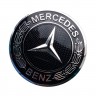 Колпачок на диски Mercedes 60/56/9 черный тюнинг