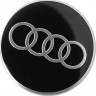 Колпачок ступицы Audi 67/56/16 стикер черный для дисков Replica