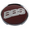 Колпачки на диски BBS 65/60/12 хром и красный 