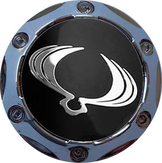 Колпачок на диски SSangYong 64/56/9 черный-хром конус