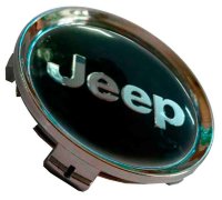 Изображение товара Заглушка ступицы диска Jeep 74/69/12 черный хром