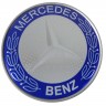 Колпачок на диски Mercedes Benz 60/55/7 хром синий