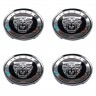 Колпачки на диски Jaguar 65/60/12 хром и черный 