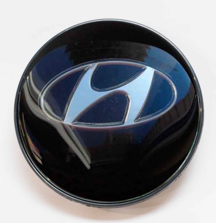 Заглушка литого диска Hyundai 68/65/12 черный 