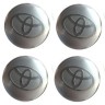 Наклейки на диски Toyota silver сфера 60 мм
