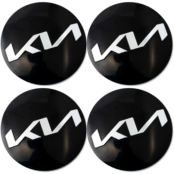 Наклейки на диски KIA 45 мм силикон новый логотип 