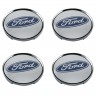 Колпачки на диски 62/56/8 со стикером Ford хром