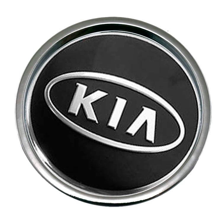 Колпачок на диски KIA 50/45/7 хром-черный 