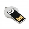 Флешка Ауди USB2.0 8GB хром/черный