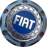 Колпачок на диски Fiat 64/56/9 хром-синий конус