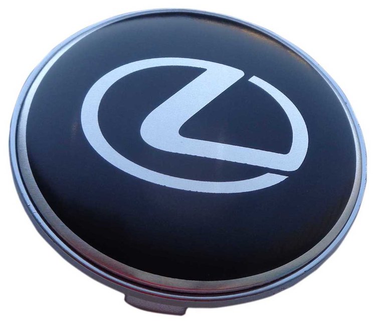 Колпачок на диски Lexus 60/56/9 черный-хром 