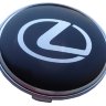Колпачок на диски Lexus 60/56/9 черный-хром 