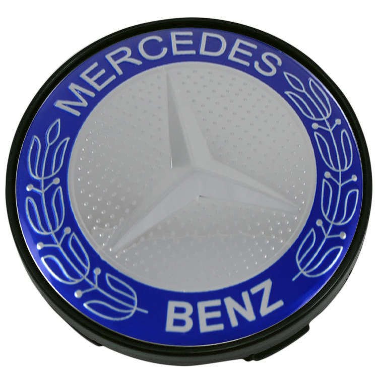 Колпачки на диски Mercedes Benz 60/54/10 chrome blue 