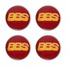 Колпачок на диски BBS 60/55/7 красный желтый