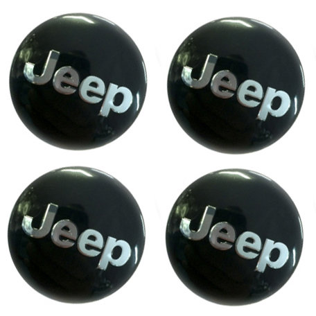 Наклейки на диски Jeep black сфера 56 мм