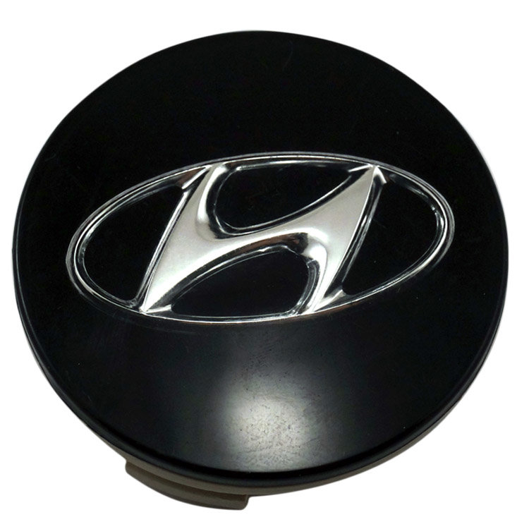 Заглушка литого диска Hyundai (64/60/11) черный+хром