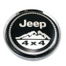 заглушка литого диска 60/56/9 с со стикером Jeep 4x4 (63/58/8) черный