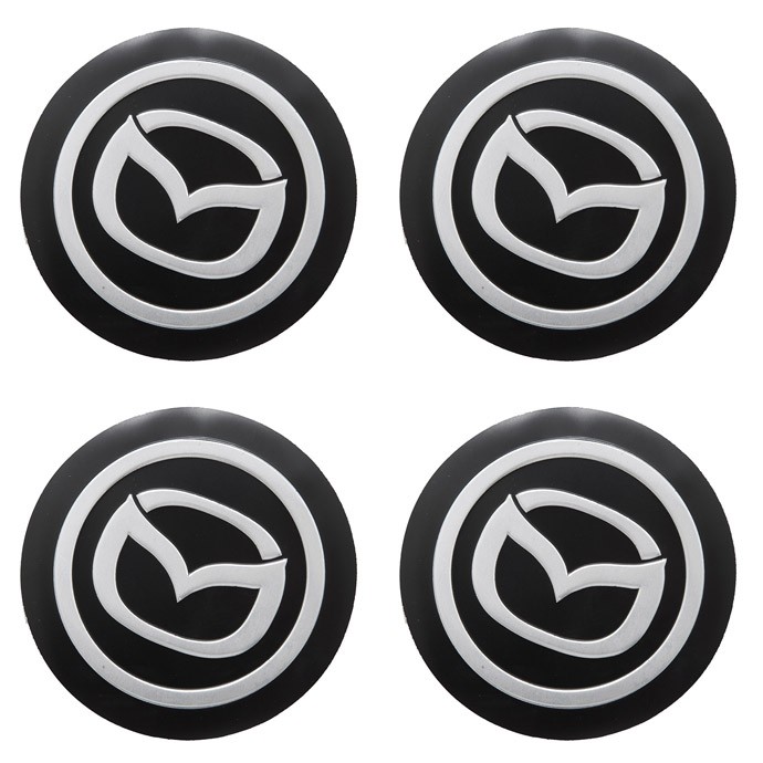 Наклейки на диски Mazda 75 мм (уцененные)