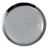 Заглушки для диска со стикером Hyundai (64/60/6) хром 