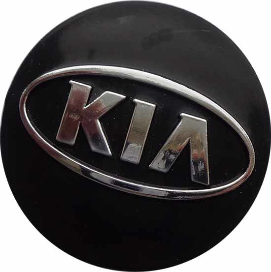 Колпак ступицы на диски KIA 63/55/7 черный-хром