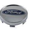 Колпачок на диски Ford 60|56|9 серебро-синий лого-хром